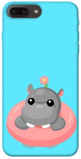Чехол на Apple iPhone 7 plus / 8 plus Adopt Me Hippo Floatie фото 1 из 1