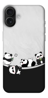 Чохол на Apple iPhone 16 Plus Four pandas фото 1 з 1