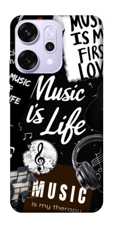 Чохол на Oppo Reno 14 Pro Music is Life фото 1 з 1