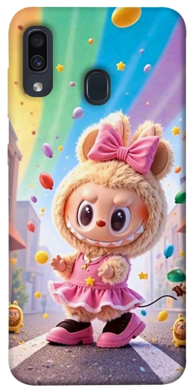 Чохол на Samsung Galaxy A20 / A30 Labubu rainbow фото 1 з 1