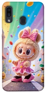 Чохол на Samsung Galaxy A20 / A30 Labubu rainbow фото 1 з 1