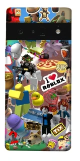 Чехол на Google Pixel 6 Pro Roblox collage ver.5 фото 1 из 1