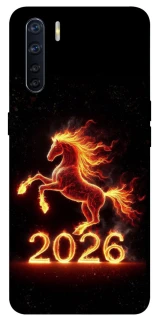 Чохол на Oppo A91 Red Fire Horse ver.1 фото 1 з 1
