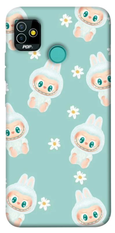 Чохол на TECNO POP 5 Labubu Green фото 1 з 1