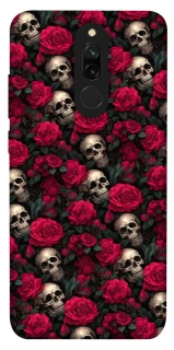 Чохол на Xiaomi Redmi 8 Черепа та рози фото 1 з 1