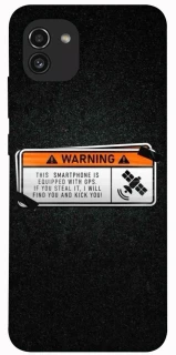 Чохол на Samsung Galaxy A03 Warning фото 1 з 1
