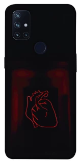 Чехол на OnePlus Nord N10 5G Красное сердце фото 1 из 1