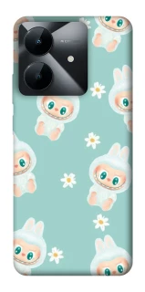 Чехол на Realme Note 60x Labubu Green фото 1 из 1