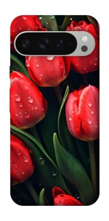 Чохол на Google Pixel 9 Pro XL Червоні тюльпани фото 1 Чохол на Google Pixel 9 Pro XL Червоні тюльпани фото 1 з 1