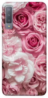 Чохол на Samsung A750 Galaxy A7 (2018) Рожеві Квіти фото 1 з 1