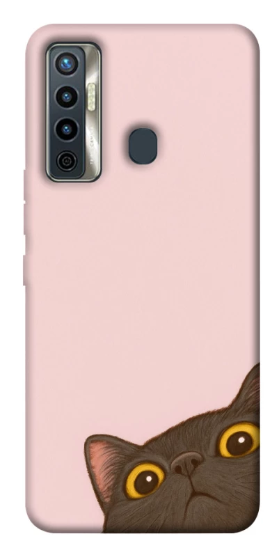 Чохол на TECNO Camon 17 Peeping cat фото 1 з 1