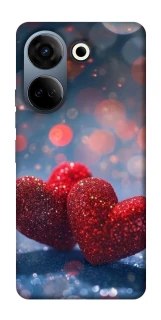 Чехол на TECNO Camon 20 Pro (CK7n) Red hearts фото 1 из 1