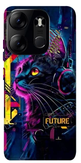 Чохол на Tecno Spark Go 2023 Cyber Cat v2 фото 1 з 1
