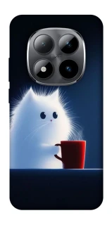 Чехол на Xiaomi Redmi Note 15 Pro 5G Чехол кот с кофе фото 1 из 1