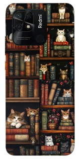 Чохол на Xiaomi Redmi 10C Cats & Books фото 1 з 1