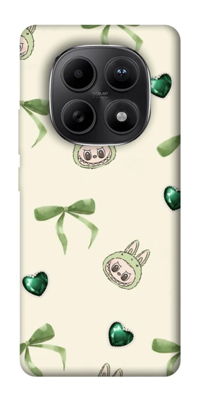 Чохол на Xiaomi Redmi Note 15 5G Labubu Green Heart фото 1 з 1
