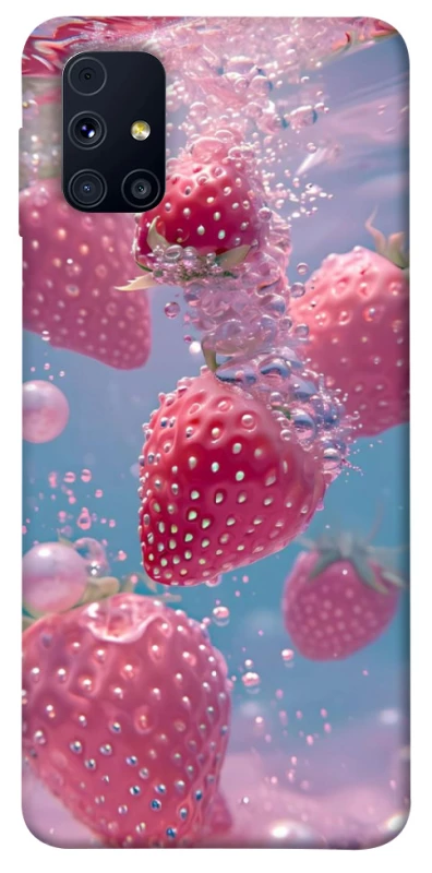 Чохол на Samsung Galaxy M31s Полуниця в воді фото 1 з 1