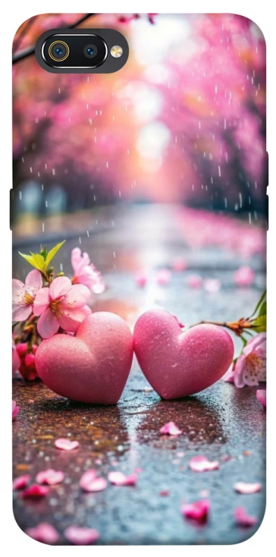 Чехол на Realme C2 Pink heart фото 1 из 1