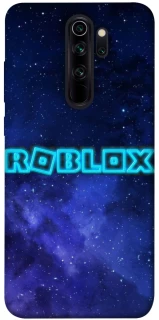 Чехол на Xiaomi Redmi Note 8 Pro Roblox Space Logo Blue фото 1 из 1