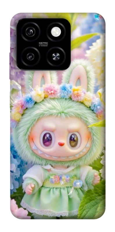 Чохол на ZTE Blade A55 4G Labubu & Flowers ver.2 фото 1 з 1