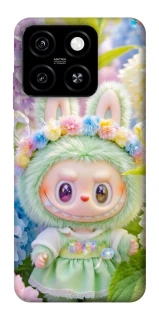 Чехол на ZTE Blade A55 4G Labubu & Flowers ver.2 фото 1 из 1