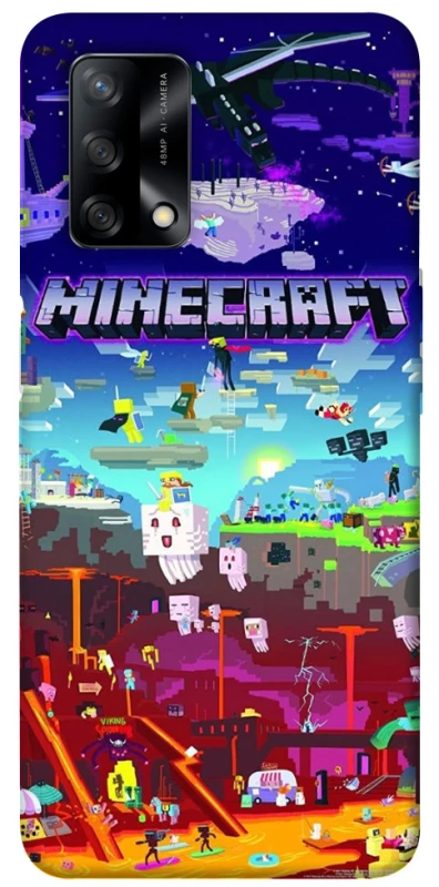 Чохол на Oppo A74 4G Minecraft world фото 1 з 1