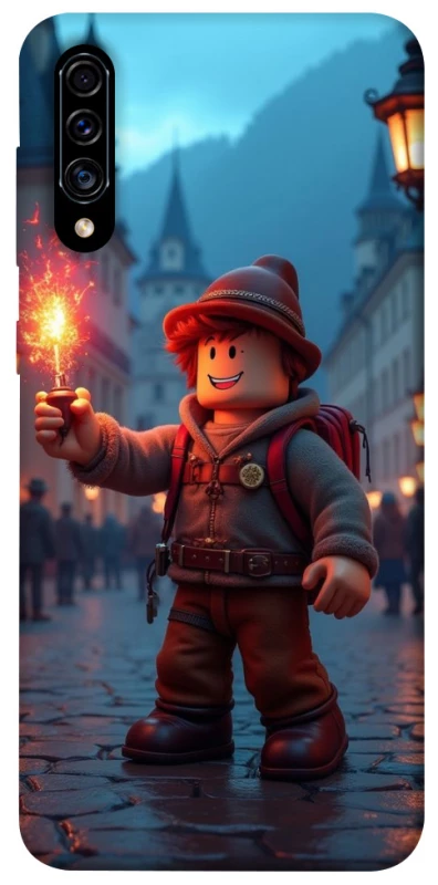 Чохол на Samsung Galaxy A50 (A505F) / A50s / A30s Roblox Fire Logo Blue Flames фото 1 з 1