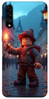 Чохол на Samsung Galaxy A50 (A505F) / A50s / A30s Roblox Fire Logo Blue Flames фото 1 з 1