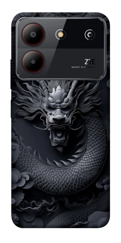 Чохол на ZTE Blade A54 4G black dragon фото 1 з 1