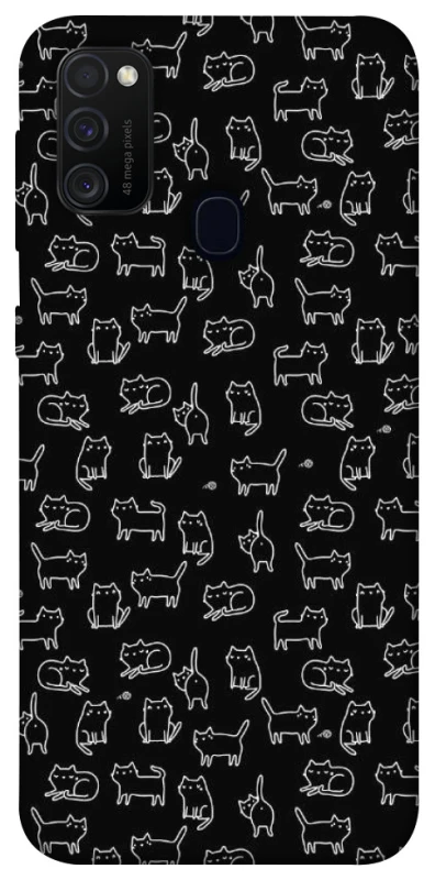 Чохол на Samsung Galaxy M21 Black Cats фото 1 з 1