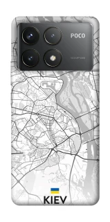 Чохол на Xiaomi Poco F6 Pro Kiev white map фото 1 з 1