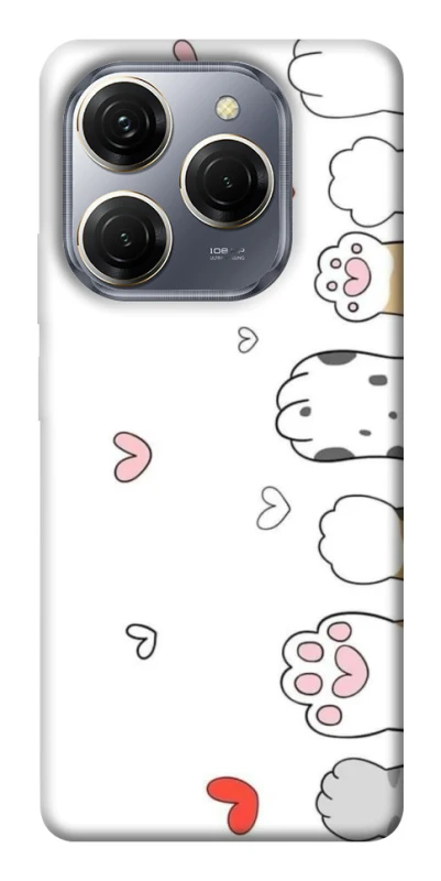 Чехол на TECNO Spark 20 Pro Paws фото 1 из 1