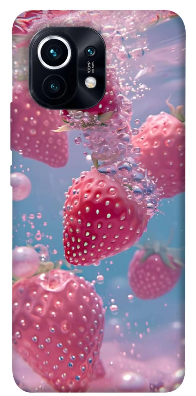 Чохол на Xiaomi Mi 11 Полуниця в воді фото 1 з 1