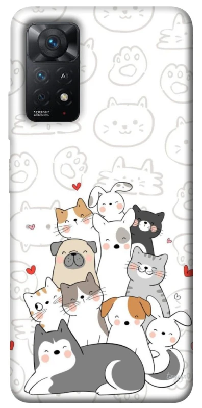 Чохол на Xiaomi Redmi Note 12 Pro 4G Funny Pets фото 1 з 1