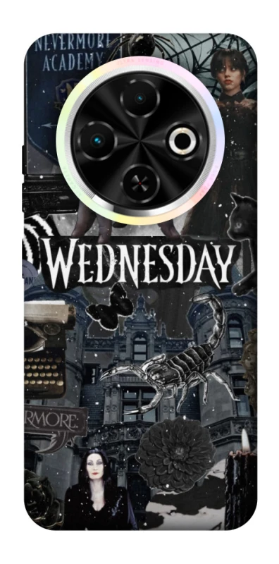 Чехол на TECNO Spark 30C Wednesday Collage ver.2 фото 1 из 1