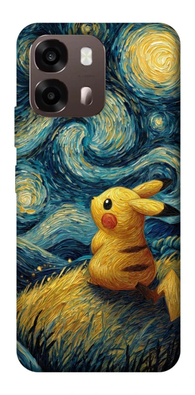 Чохол на Oppo A6 Pikachu and Van Gogh фото 1 з 2