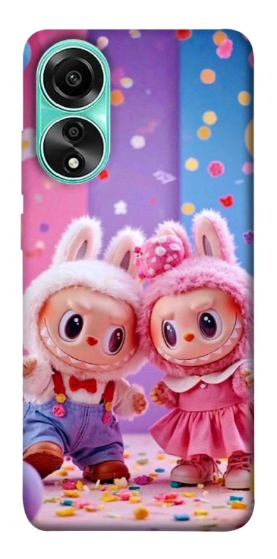 Чохол на Oppo A78 4G Labubu twins ver.3 фото 1 з 1