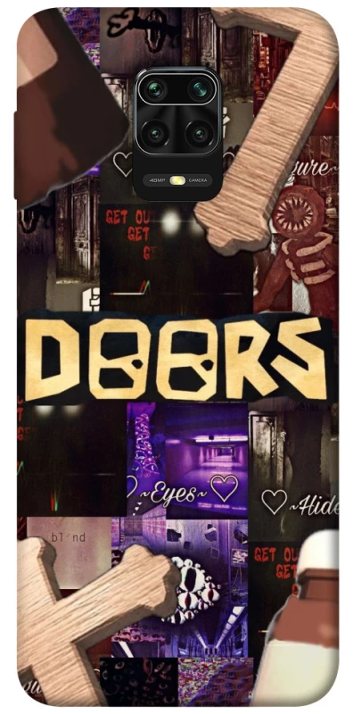 Чехол на Xiaomi Redmi Note 9s / Note 9 Pro / Note 9 Pro Max Roblox doors dark mode фото 1 из 1