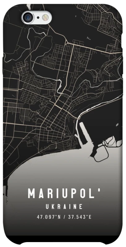 Чехол на Apple iPhone 6/6s (4.7") Mariupol map фото 1 из 1