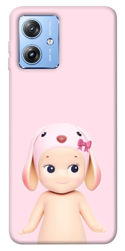 Чехол на Motorola Moto G84 Pink Ribbon Hop фото 1 из 1