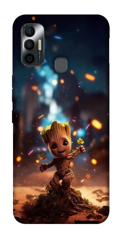 Чохол на TECNO Spark 7 Baby Groot v3 фото 1 з 1