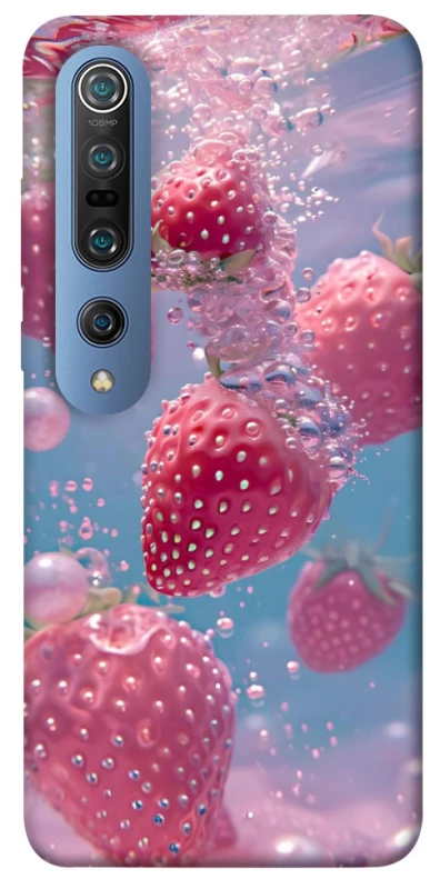 Чохол на Xiaomi Mi 10 / Mi 10 Pro Полуниця в воді фото 1 з 1