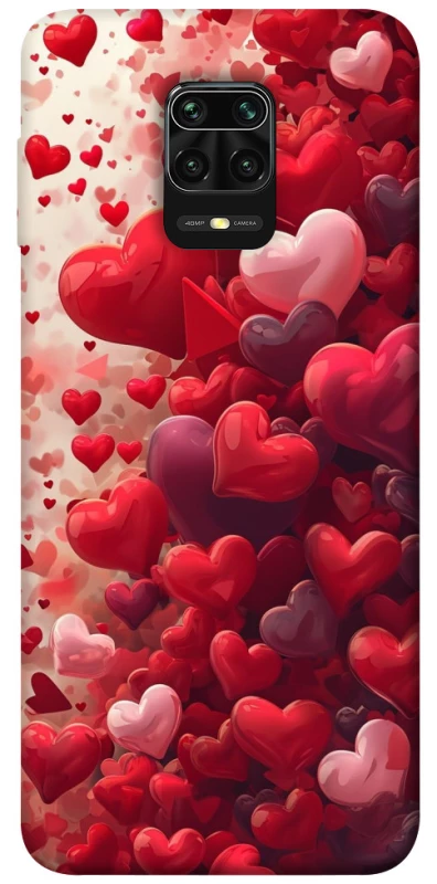 Чохол на Xiaomi Redmi Note 9s / Note 9 Pro / Note 9 Pro Max Many hearts фото 1 з 1
