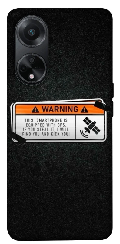 Чохол на Oppo A58 4G Warning фото 1 з 1