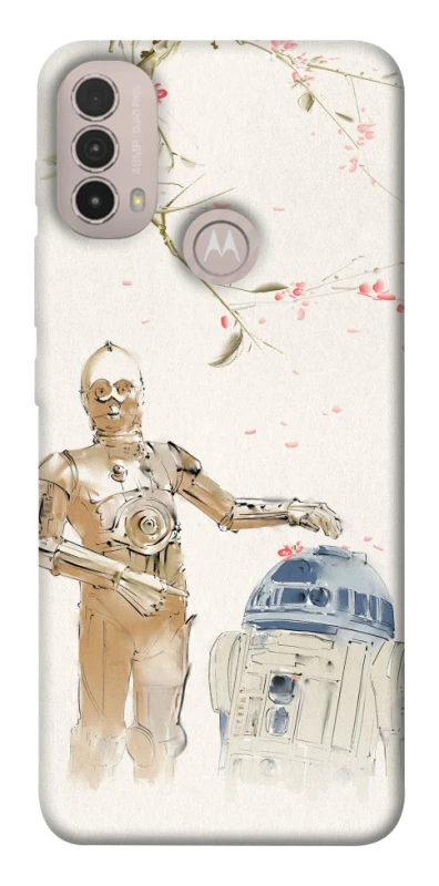 Чохол на Motorola Moto E40 Star Wars robots фото 1 з 1