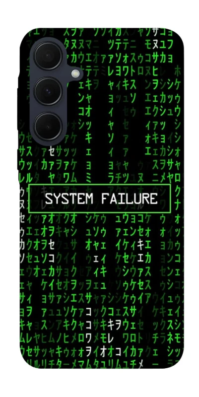 Чехол на Samsung Galaxy A55 Matrix system failure фото 1 Чехол на Samsung Galaxy A55 Matrix system failure фото 1 из 1