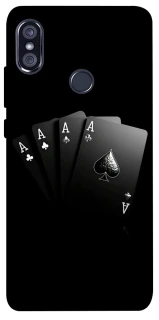 Чехол на Xiaomi Redmi Note 5 Pro / Note 5 (AI Dual Camera) Black Cards фото 1 из 1