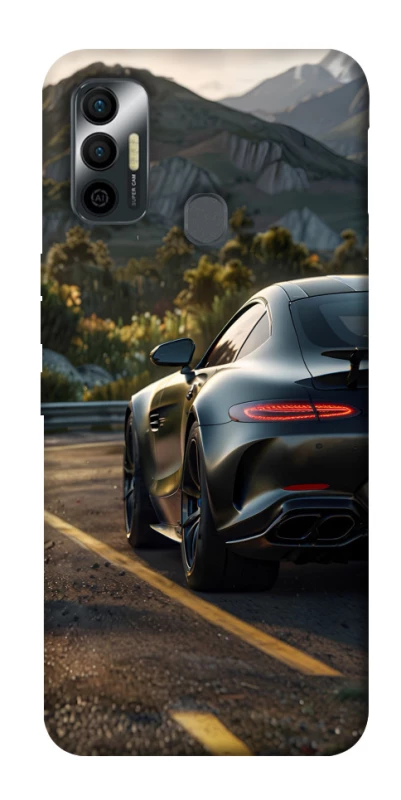 Чехол на TECNO Spark 7 Car in the mountains фото 1 из 1