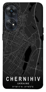 Чохол на Oppo Reno 8T 4G Chernihiv map фото 1 з 1