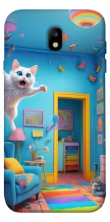 Чохол на Samsung J730 Galaxy J7 (2017) crazy cat фото 1 з 1